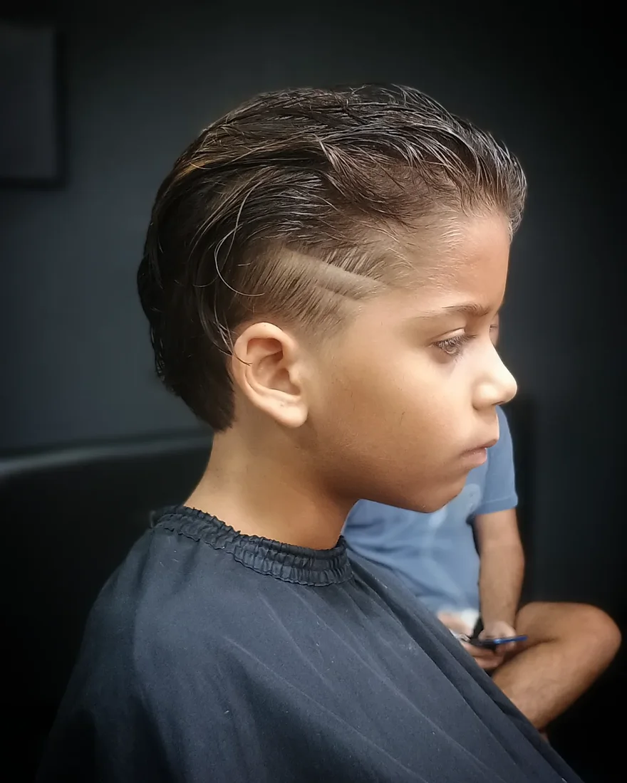 Kids feito na Barbearia Carvalho, Niterói